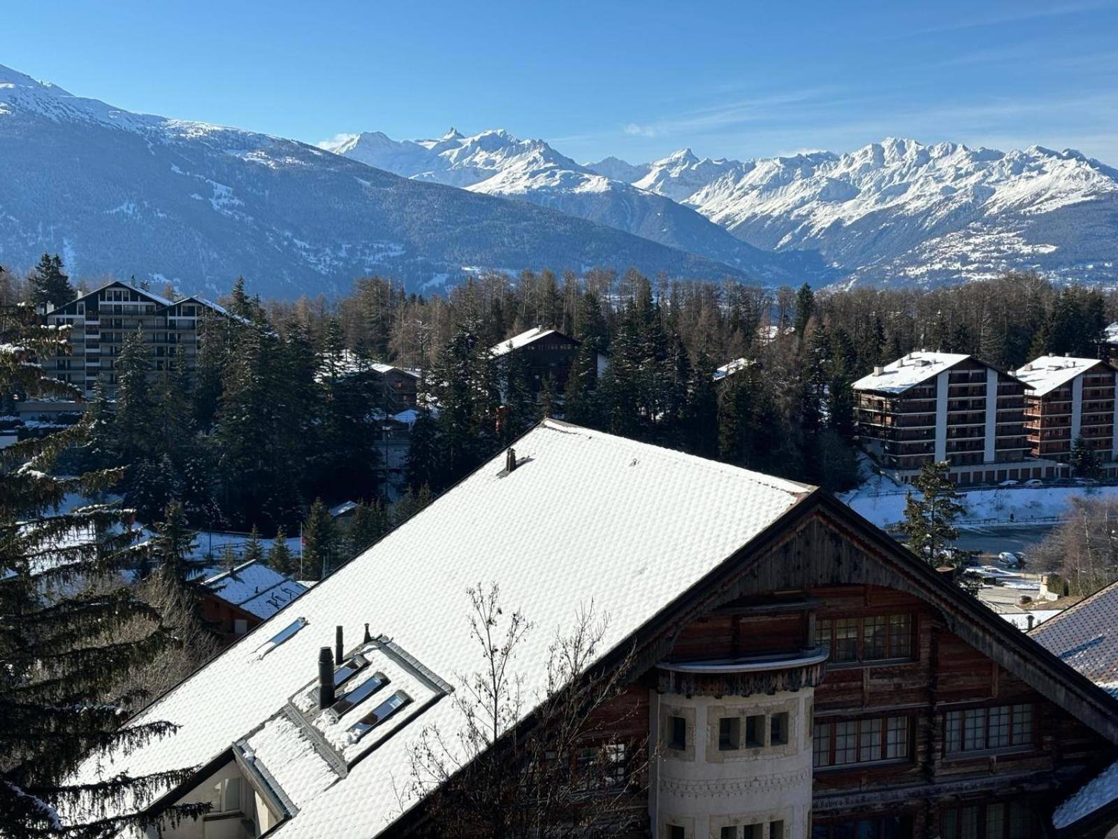 Apartamento L'Eperon Center Crans Wonderful View Exterior foto