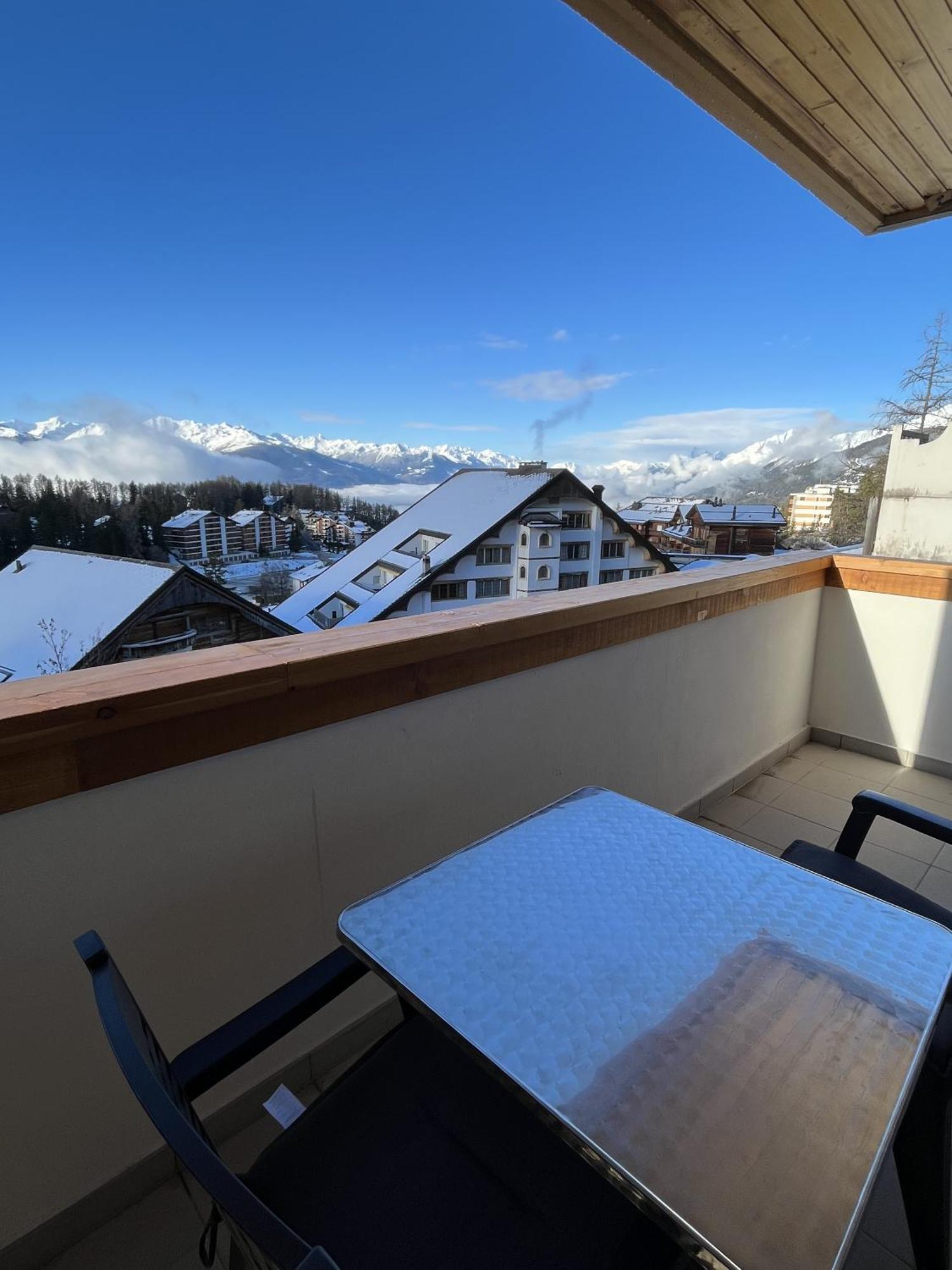 Apartamento L'Eperon Center Crans Wonderful View Exterior foto